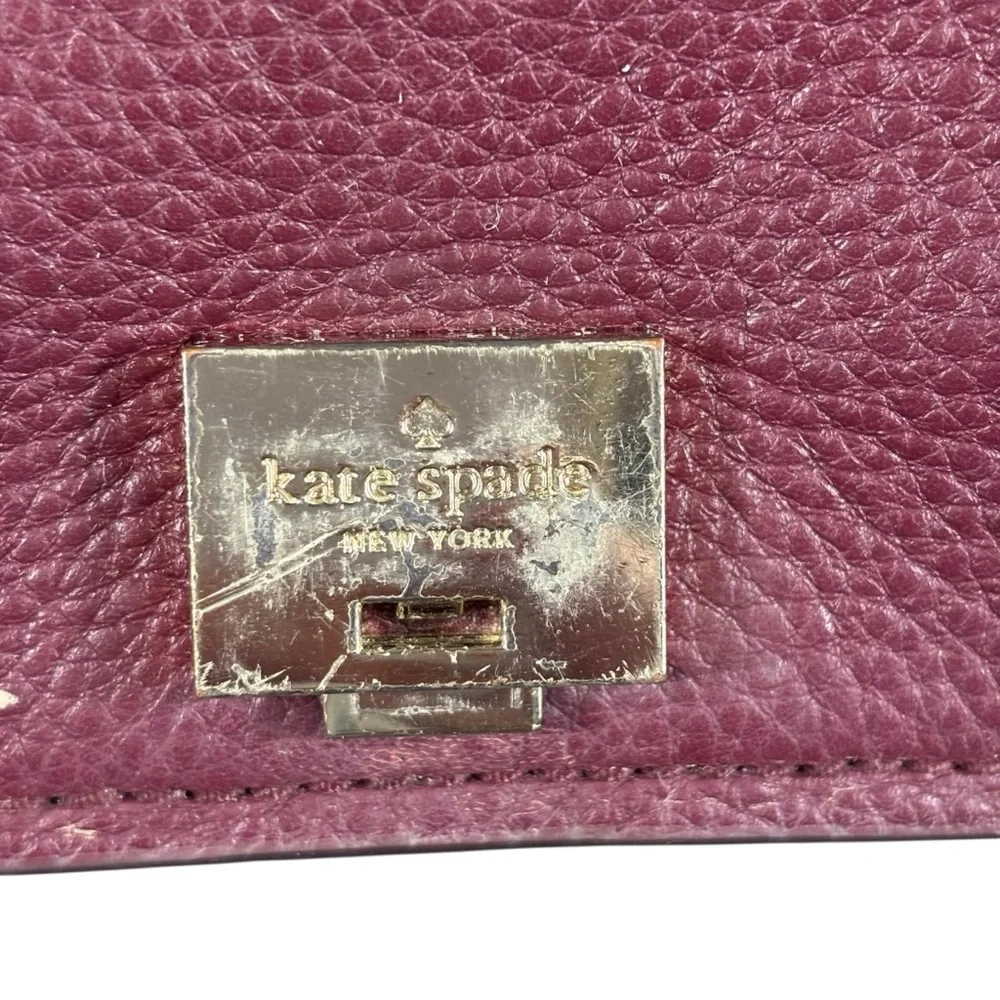 Kate Spade Hayes Flap Crossbody Bag Indigo Purple